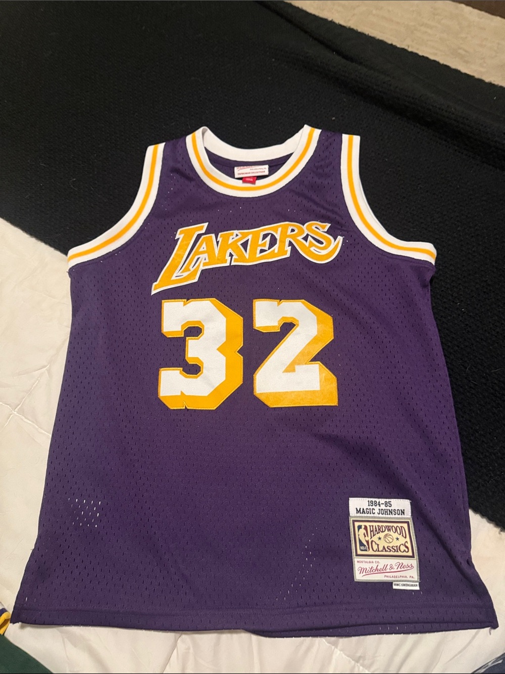 Mitchell & Ness Lakers Magic Johnson #32 Hardwood Classics Jersey